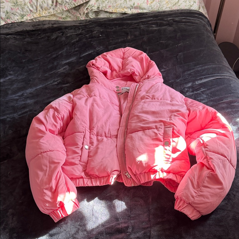 Fashion Nova Bubblegum Pink Puffer Jacket